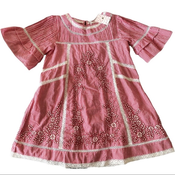 🛑 FINAL MARKDOWN🛑 FREE PEOPLE SUNNY DAY GINGHAM DRESS - Picture 2 of 6